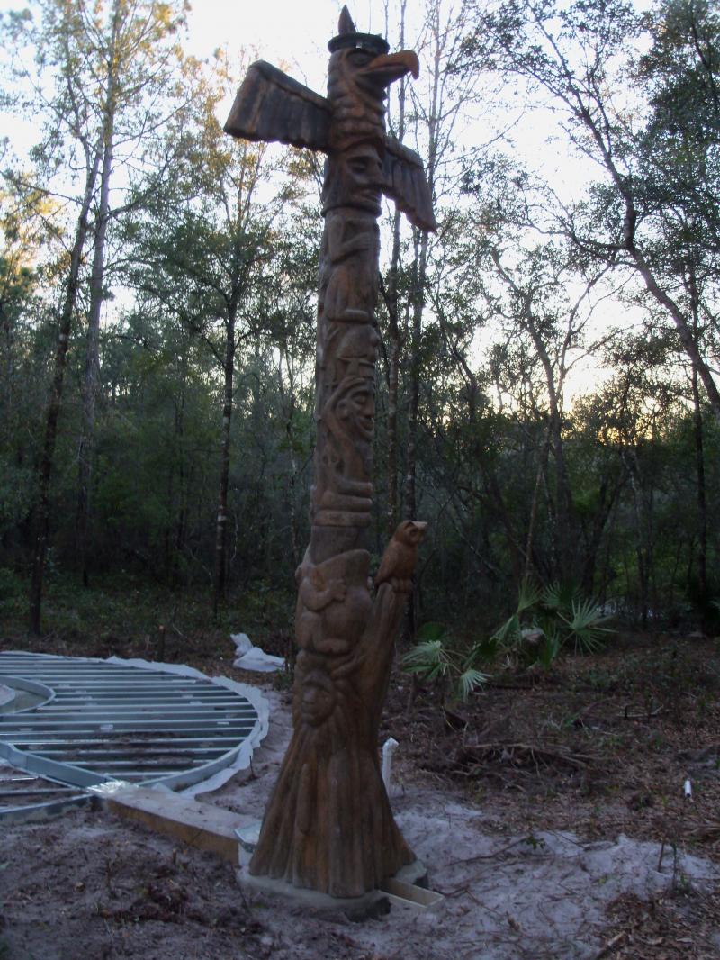 Tee Pee Totem Pole Rocket Stove Exhaust