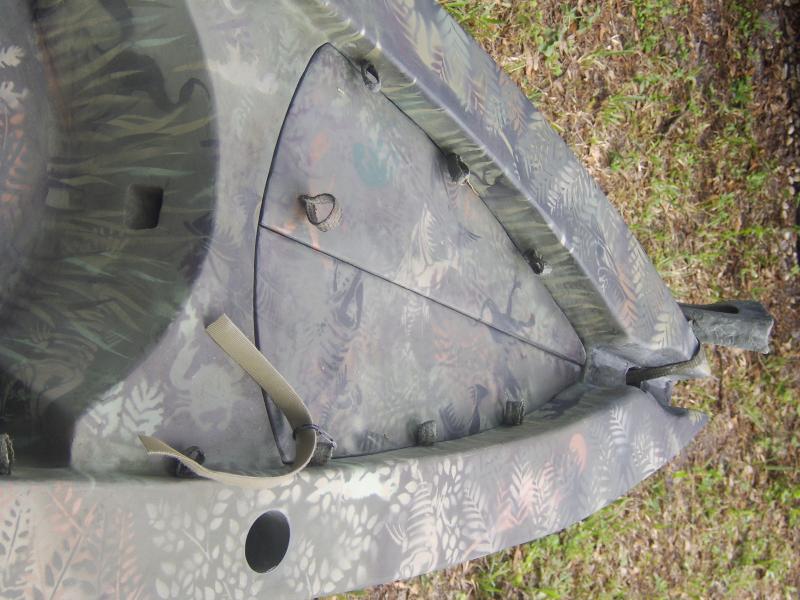 camo kayak drybox and carry handle